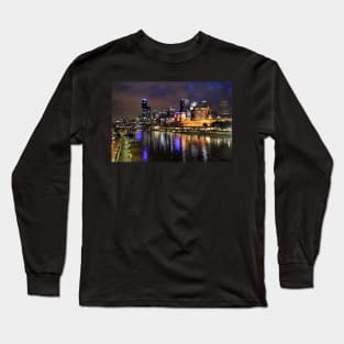 Melbourne at night Long Sleeve T-Shirt